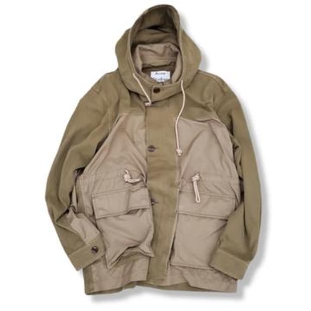 아크네 투톤 후드자켓