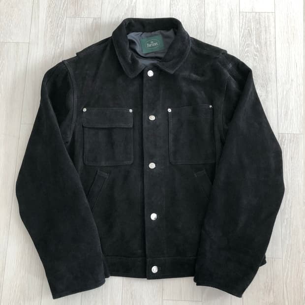 더바넷 카프 스웨이드 블랙 자켓