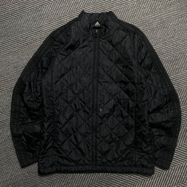 00s 아디다스 경량 퀼팅 점퍼 자켓 블랙o 5306