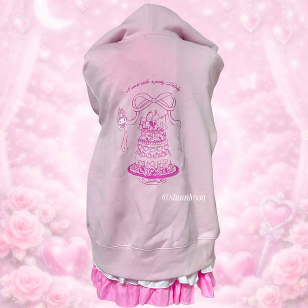 산리오 공식 마이멜로디 한정 후드집업