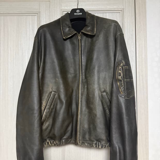 [3] 코모리 24ss 레더 블루종 자켓
