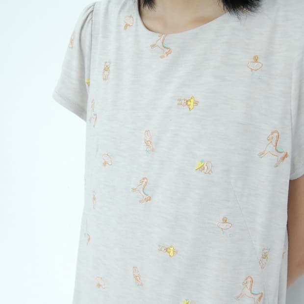 Franche lippee embroidery one piece