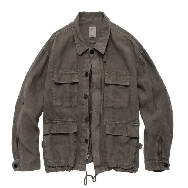 (4) 폴리테루 린넨 필드 자켓 베이지