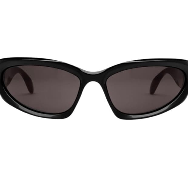 발렌시아가 스위프트 오발 선글라스 블랙