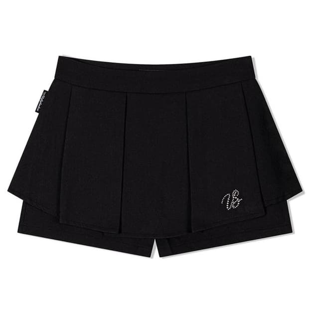 어글리쉐도우 튤립 팬츠 스커트 블랙 S