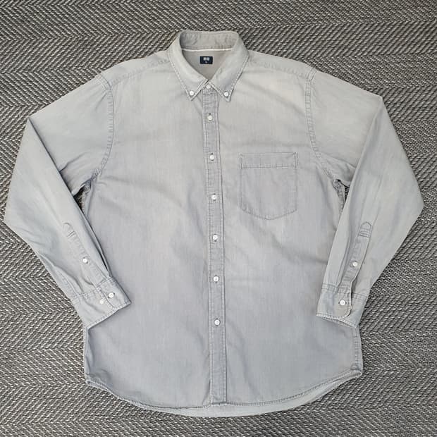 유니클로 데님 청셔츠 남자105