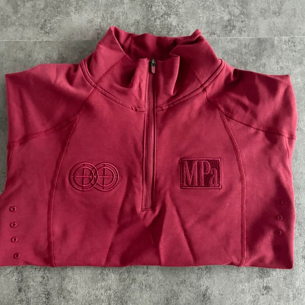플라스틱프로덕트 soft shell half zip (red, M)