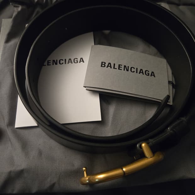 발렌시아가 BB로고 벨트 90CM