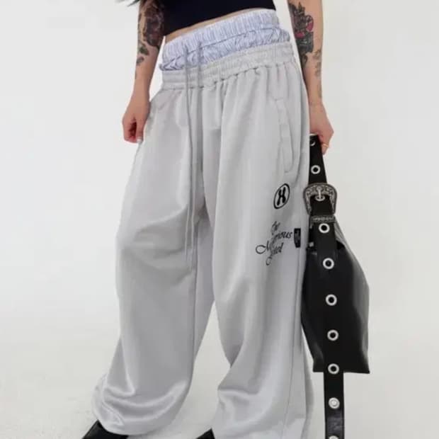 미스테리어스 호텔 레이어드팬츠 layerd jersey pants