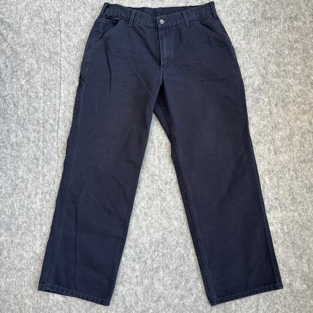 [34x30] 칼하트 B11 미드나잇 다크블루 싱글니 워크팬츠