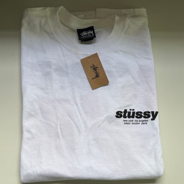 스투시 롤러스 티셔츠 화이트
