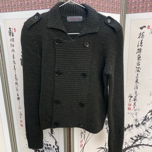 yohji yamamoto +noir military knit