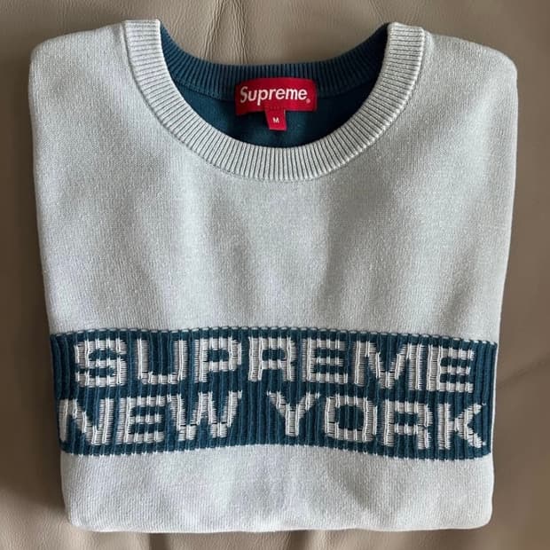 슈프림 투톤 스웨터