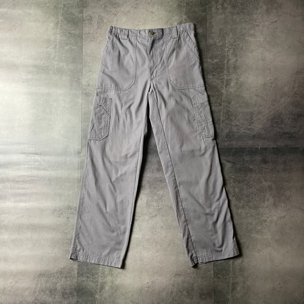 CARHARTT 칼하트 빈티지 하프밴딩 그레이 카고 팬츠