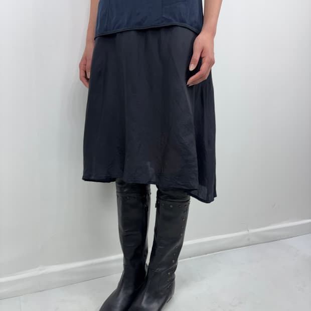 SHEER MIDI SKIRT