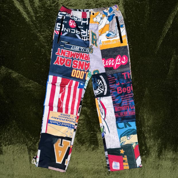 JOEGUSH 조거쉬 빈티지 리메이크 프린트 트랙 팬츠 멀티컬러