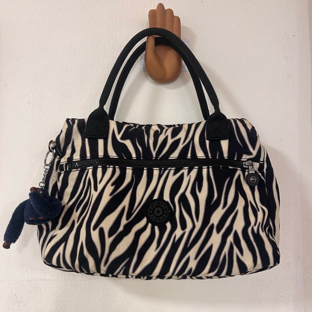 키플링 얼룩말 패턴 토트백