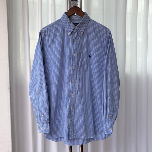 [L]폴로 랄프로렌 스트라이프 포플린 셔츠