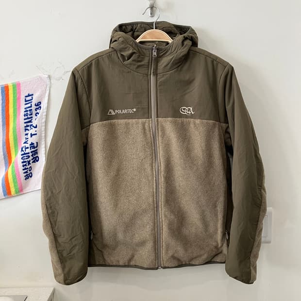 118 스컬프터 양면 폴라텍 플리스 후드집업