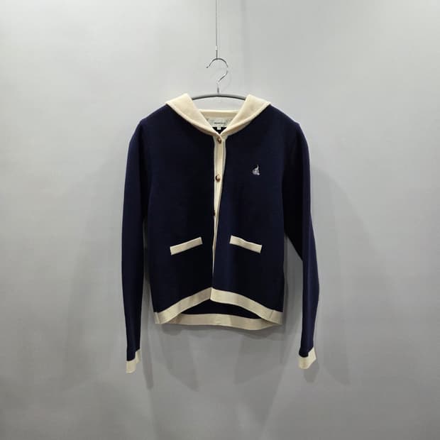 빈폴 키즈 세일러카라 캐시미어 블랜드 가디건 160