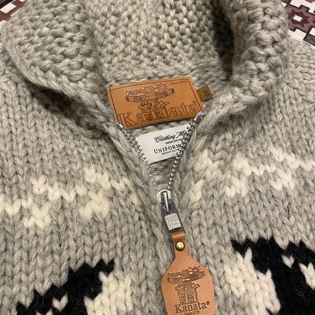 KANATA 정품 돌고래 헤비 울 니트 그레이 XL