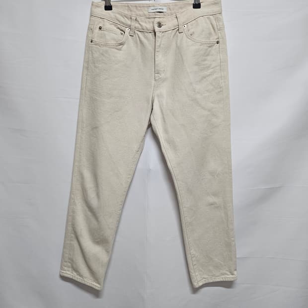 인스턴트데님 슬림핏 크림진 데님팬츠 30