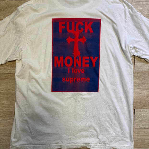 슈프림 fuck money 티셔츠 2XL