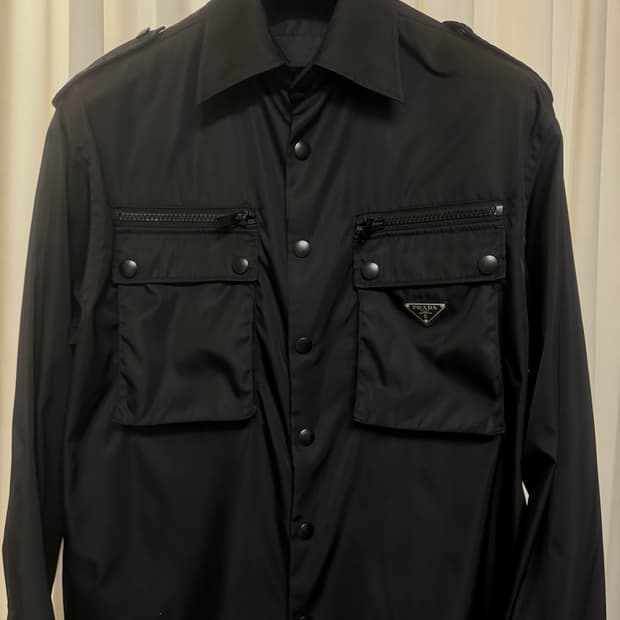 프라다  PRADA  나일론 개버딘  셔츠 쟈켓 SC489