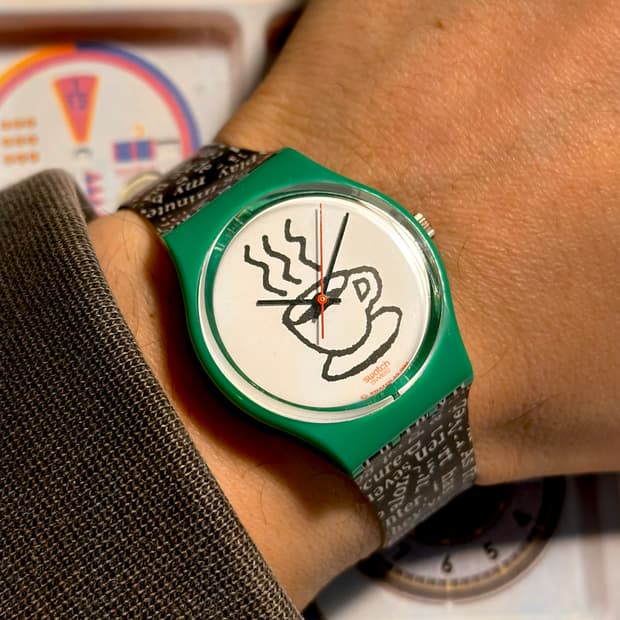 92년판) 빈티지 스와치 cappuccino