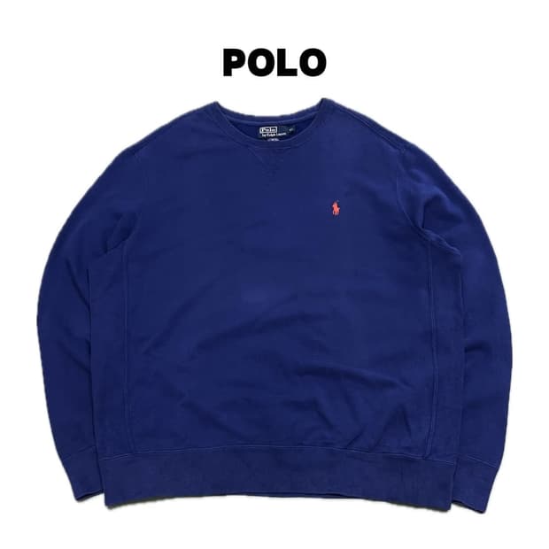 (XL) 폴로 랄프로렌 라운드 맨투맨 네이비