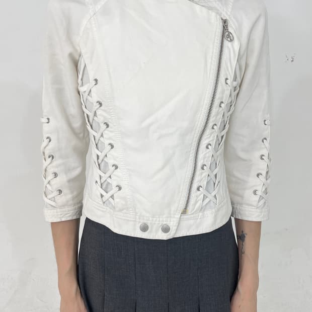 Armani exchange corset design zipup jk