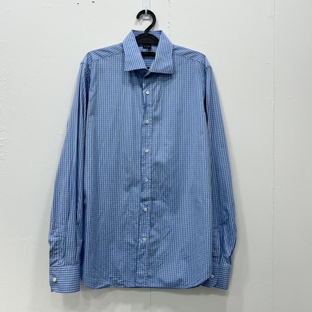 버그도프굿맨 Bergdorf Goodman 블루 체크셔츠 100~105