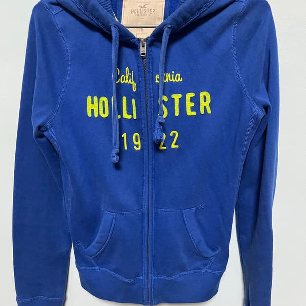 홀리스터 블루 캘리포니아 후드집업