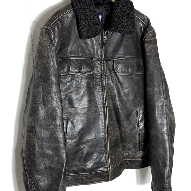 올드갭 가죽자켓 레더자켓 올드캡카코트 카코트 갭가죽자켓 gap