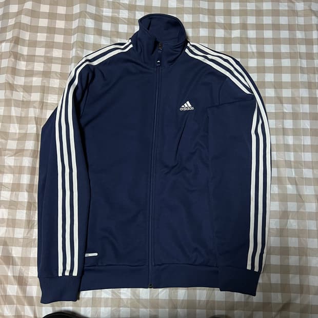 아디다스 빈티지 져지 네이비 100 집업 삼선 트랙탑 Y2K