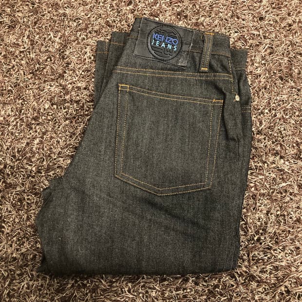 겐조 여성 플라워 데님 팬츠