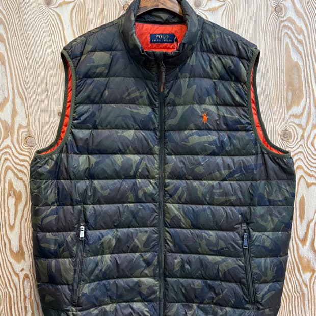 폴로 랄프로렌 밀리터리 패딩조끼