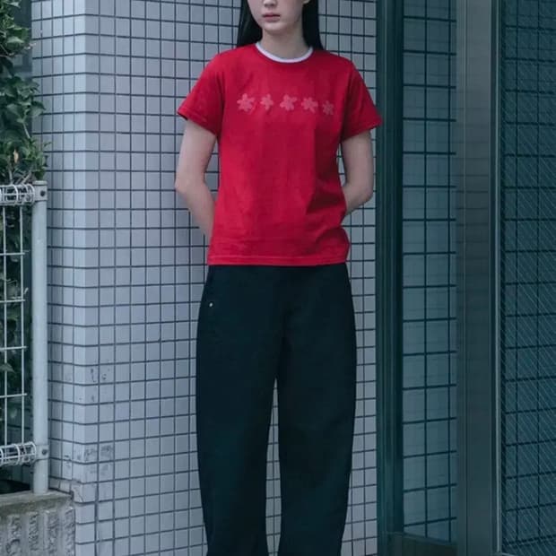 오헤시오 와이드 스타 코튼 팬츠 블랙 2사이즈