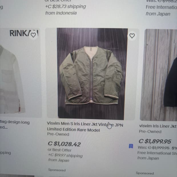 비즈빔 리버시블 양면아이리스 레어 피스 (실착사진O) - (잠시만 판매)