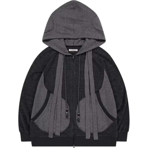 코이세이오 이어머프 후드집업 차콜