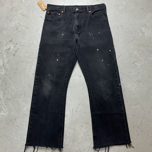 00’s 리바이스 517 블랙 부츠컷 플레어진