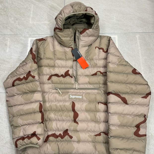 슈프림 아노락 패딩 카모 XL 새상품