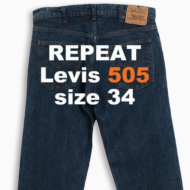 리바이스 505 오렌지탭 80s USA 34 인치 OR5053507