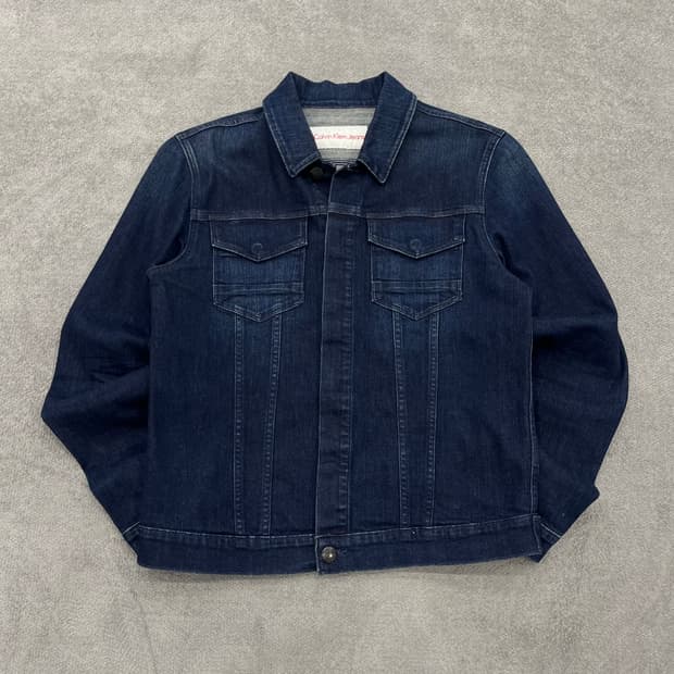M 캘빈클라인 데님 청자켓