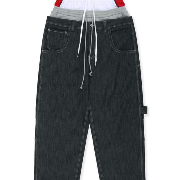 2) 프로토콜 인덱스 3레이어드 데님 팬츠