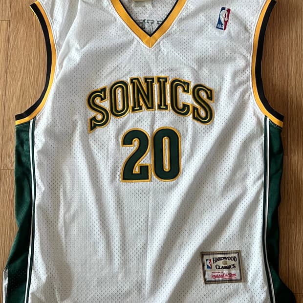 NBA 빈티지 저지 게리 페이튼 #20 슈퍼소닉스