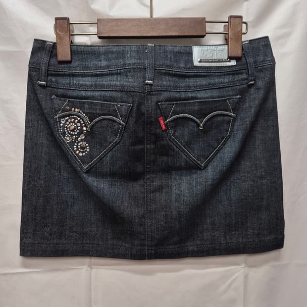 리바이스 큐빅 데님스커트