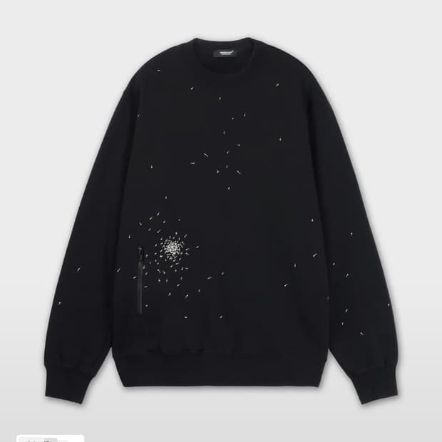 언더커버 24aw 크로스자수 마녀기 맨투맨 4 