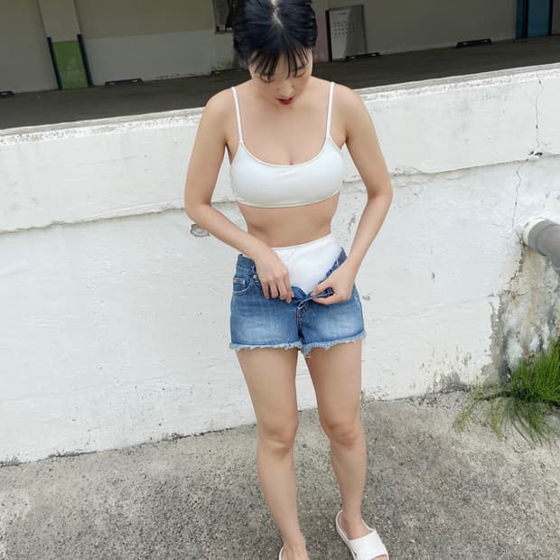 패드 스윔웨어 비치 수영복 투피스 세트