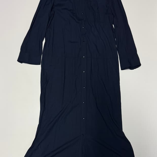 여성 빈폴 Beanpole 레이온 원단 탄탄한 원피스 S 네이비